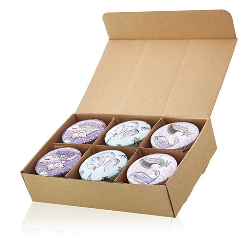 Art Tin Candle - Assorted Design - Sea life - Raspberry